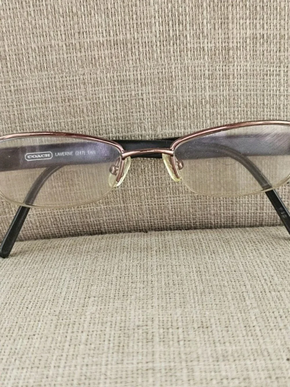 Coach Women Eyeglasses Frame Half Rim Glasses Eyewear LAVERNE 247 Tan